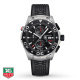 Ремень Tag Heuer FT6023, из каучука, черный