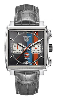 Ремень Tag Heuer FC6250, из кожи аллигатора, серый