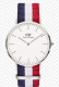 Ремень Daniel Wellington DW00200017, из нейлона, триколор, размер 20 мм