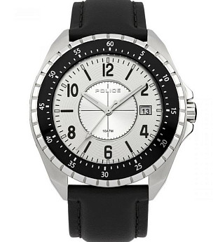 Ремень Police 03-PL.13669JS/04, из кожи телёнка, черный, размер