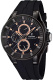 Ремень Festina BC08007, из каучука, черный, размер 17.4 мм