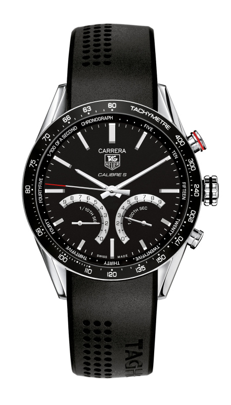 Ремень Tag Heuer FT6012, из каучука, черный