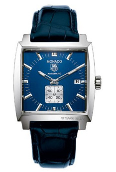Ремень Tag Heuer FC6204, из кожи, синий