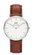 Ремень Daniel Wellington DW00200021, из кожи телёнка, коричневый, размер 20 мм