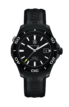 Ремень Tag Heuer FT6027, из каучука, черный