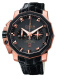 Ремень Corum 0480/00326, из кожи аллигатора, черный, размер 25/21 мм
