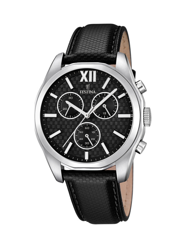 Ремешок из кожи теленка черный 21 мм для часов FESTINA BOYFRIEND (F16860/1)