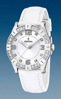 Ремешок из кожи теленка белый 20 мм часов FESTINA F16537