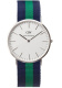 Ремень Daniel Wellington DW00200019, из нейлона, триколор, размер 20 мм