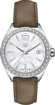 Ремень Tag Heuer FC8255, из кожи телёнка, серый