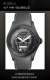 Ремешок для часов Corum bubble из каучука, черный, 24/20, 110/75 (0480/01259) bubble