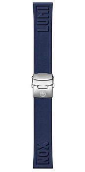 синий полиуретановый ремешок, застежка из нерж. стали, для часов серии 3800, 3850, в чехле, размер 24мм