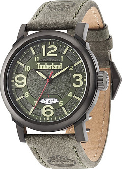 Ремень Timberland 03-14815JSB/19, из кожи телёнка, зеленый, размер 24/22 мм