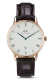Ремень Daniel Wellington DW00200085, из кожи телёнка, коричневый, размер 19 мм