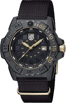 Ремень Luminox FNX.9240.20R.K, из нейлона, черный, размер 24 мм