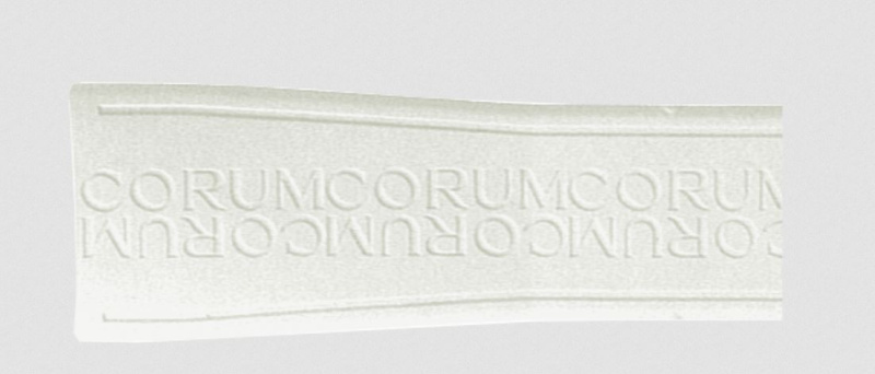 Ремень Corum 0480/90472, из каучука, белый, размер 24/20 мм