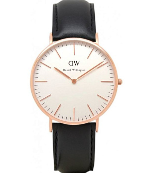 Ремень Daniel Wellington 0307DW, из кожи телёнка, черный, размер 20 мм