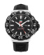 Ремень Tag Heuer BT0714, из каучука, черный, размер 20 мм