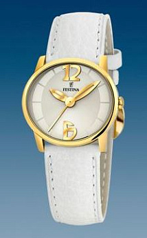 Ремешок из кожи теленка белый 20 мм для часов FESTINA 140% MARGEN (F16246/6)
