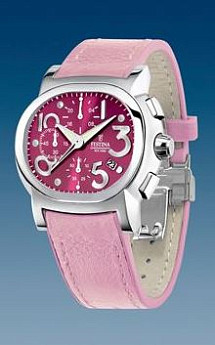 Ремень Festina BC04760, из кожи телёнка, розовый, размер 20 мм