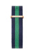 Ремень Daniel Wellington DW00200005, из нейлона, триколор, размер 20 мм