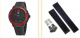 Ремень Tag Heuer FT6024, из каучука, черный