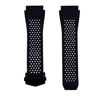 Ремень Tag Heuer BT6221, из каучука, черный