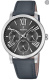 Ремень Festina BC10478, из кожи телёнка, серый, размер 18 мм