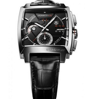 Ремень Tag Heuer FX6257, из кожи аллигатора, черный