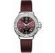 Ремень Tag Heuer FC6223, из кожи телёнка и сатина, фиолетовый