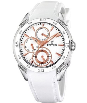 Ремешок для часов FESTINA оригинал из каучука белый 20 мм для часов FESTINA CERAMIC (F16394/1)