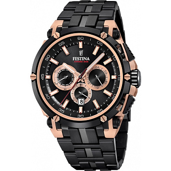 Браслет Festina BA04017, из стали, размер 18.5 мм