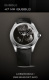 Ремешок для часов Corum bubble из каучука, черный, 24/20, 110/75 (0480/01259) bubble