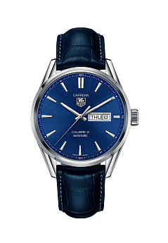 Ремень Tag Heuer FC6292, из кожи, синий