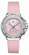Ремень Tag Heuer FC6220, из кожи телёнка и сатина, розовый