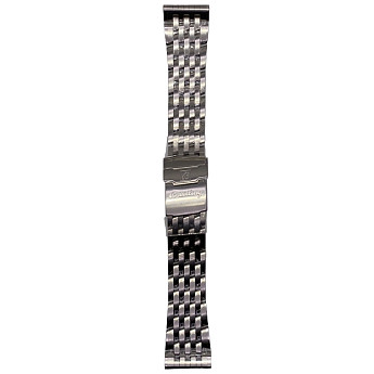 Браслет Breitling 435A, из стали, стальной, размер 22 мм