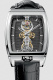 Ремень Corum 0480/00558, из кожи аллигатора, черный, размер 