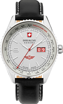 Ремень Swiss Military Hanowa SMWGB2101001-STL, из кожи телёнка, черный