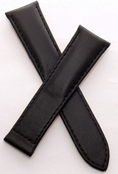 Ремень Raymond Weil SA2201-BDB-R8, из кожи телёнка, черный, под клипсу, размер 22 мм