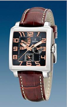 Ремень Festina BC05955, из кожи телёнка, размер 22 мм