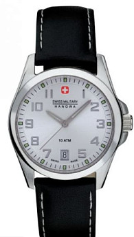 Ремень Swiss Military Hanowa Strap-SM10215MSS.02BK, из кожи телёнка, черный