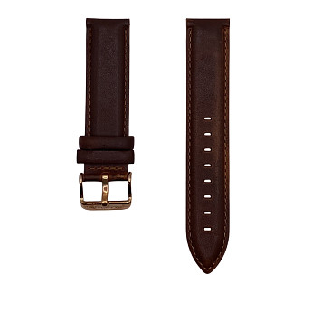 Ремень Daniel Wellington DW00200125, из кожи телёнка, коричневый, размер 20 мм