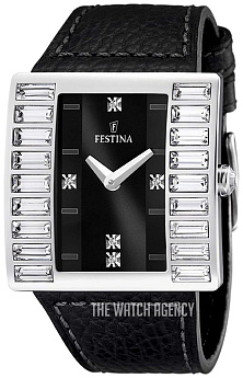 Ремешок из кожи теленка черный 32 мм для часов FESTINA SRA.ACE.COR.ESF.NEGRO. (F16538/2)