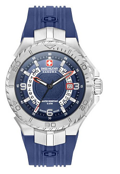 Синий ремень Swiss Military Hanowa STP 06-4327.04.003, из полиуретана