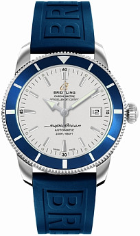 Ремень Breitling 187s, из каучука, синий, размер 22/20 мм, под пряжку