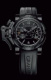 Ремешок из каучука черный для часов GRAHAM chronofighter oversize, длина 130-80 мм, ширина 24-20 мм, размер xl (brak36b)