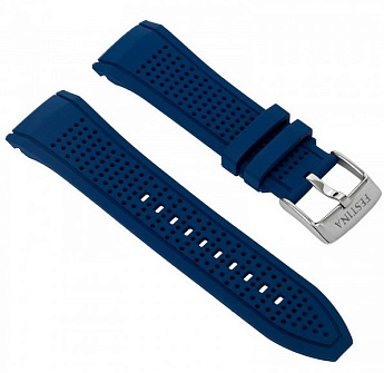 Ремень Festina BC09946, из каучука, синий, размер 25 мм