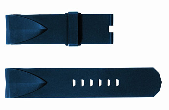 Ремень Corum 0480/91091, из каучука, синий, размер 24/24 мм