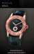 Ремень Corum 0480/00166, из кожи аллигатора, черный, размер 22/18 мм