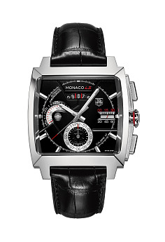 Ремень Tag Heuer FC6257, из кожи аллигатора, черный